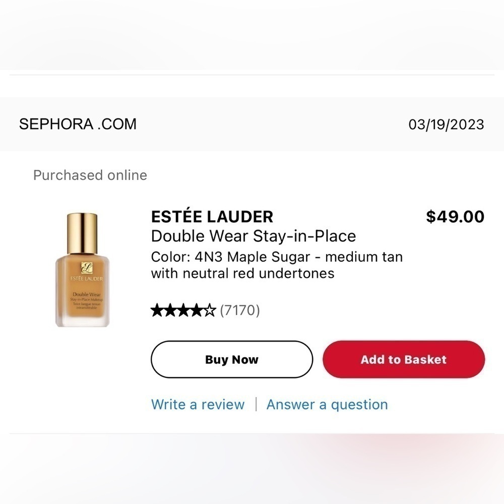 Estée Lauder Double Wear Foundation - Picture 4 of 5